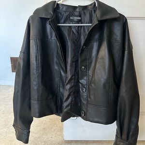 kittenish faux leather jacket